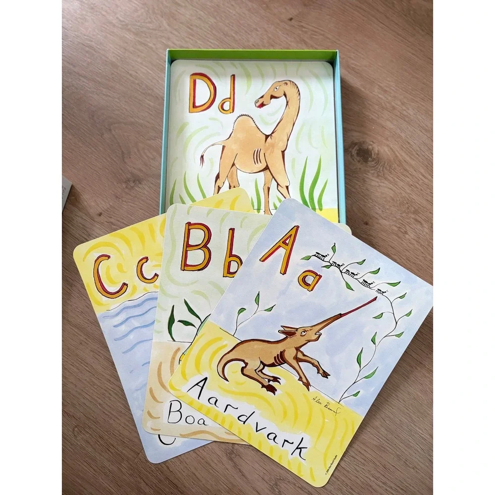Alex Beard The Jungle Grapevine 8x10 Alphabet Flash‎ Cards Montessori Waldorf 3+
